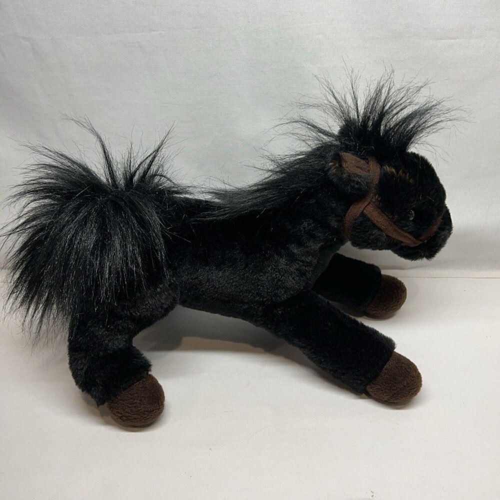 Wells Fargo Legendary Pony Mike Plush Stuffed Animal 14" Black Brown Horse 2016